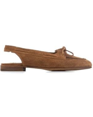 Officine Creative Tassel-Detail Flat Court Shoes - Brown