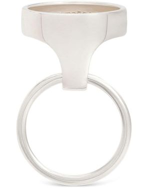 Courreges Holy Geometric Ring - White