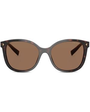 Prada Round-Frame Sunglasses - Brown