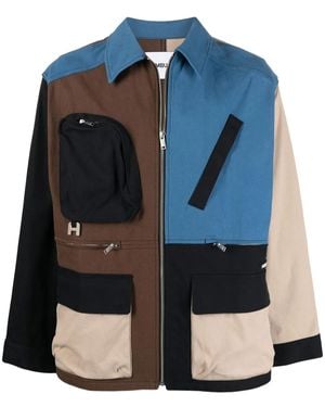 Ambush Panelled Worker Jacket - Blue