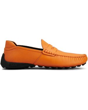 Tod's Leather Loafers - Orange
