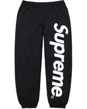 Supreme Jogginghose Mit Satinapplikation - Schwarz
