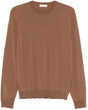Slowear X Histores Crewneck Jumper - Brown