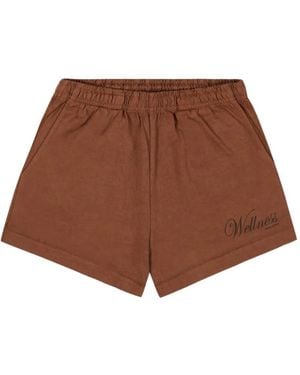 Sporty & Rich Soho Disco ショートパンツ - ブラウン