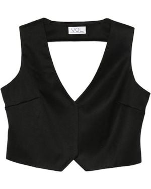 Vestiaire d'un Oiseau Libre Open-Back Top - Black