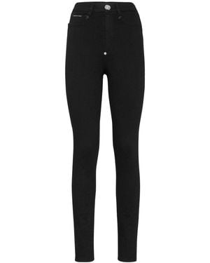 Philipp Plein High-Rise Skinny Jeans - Black