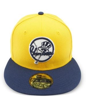 KTZ 59Fifty New York Yankees Two-Tone Baseball Cap - Yellow