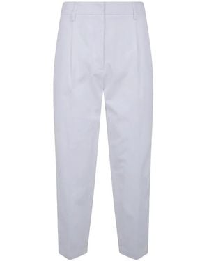 DR. HOPE Pantalon Plissé À Taille Élastiquée - Blanc