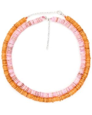 Baobab Beaded Necklace - Pink