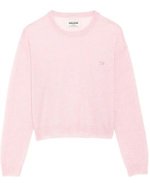 Zadig & Voltaire Swapy Jumper 100% Cashmere - Pink