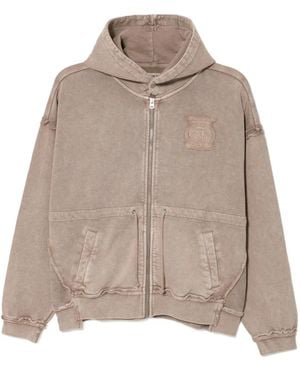Musium Div. Katoenen Hoodie Met Logo - Bruin
