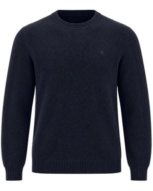 Calvin Klein Strukturierter Strickpullover - Blau
