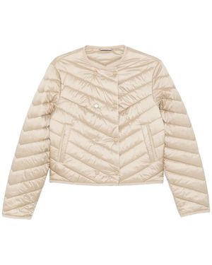 BOSS Pranella Quilted Chevron Jacket - Natural