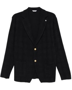 Manuel Ritz Buttoned Blazer - Black