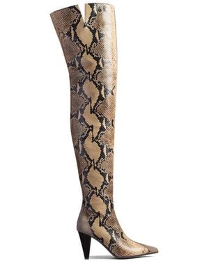 KHAITE Harvey Over-The-Knee High Boots - White