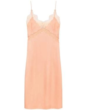 Anine Bing Carissa Lace-Trim Midi Dress - White