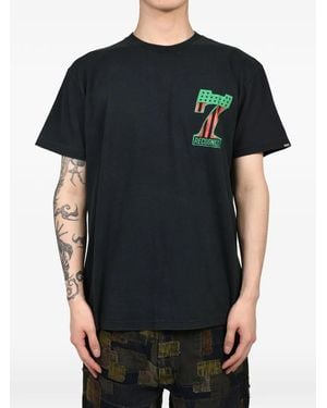 BOW WOW Crack-Print T-Shirt - Black