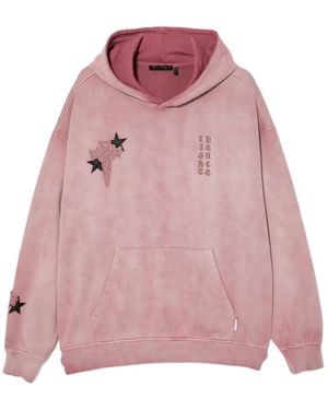 FIVE CM Graphic-Embroidered Hoodie - Pink