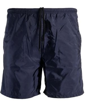 Prada Drawstring-Fastening Swim Shorts - Blue