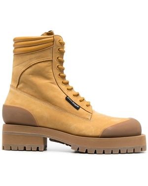 Palm Angels Lace-Up Ankle Boots - Brown