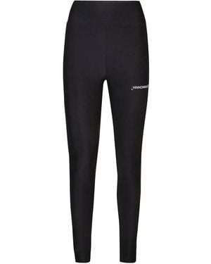 hinnominate ハイウエスト パンツ - ブラック