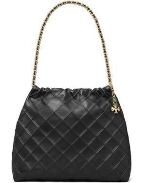 Tory Burch Fleming ホーボーバッグ - ブラック