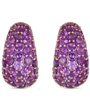 Piranesi 18K Rose Amethyst Earrings - Purple