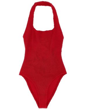Hunza G Maillot De Bain American À Effet Froissé - Red