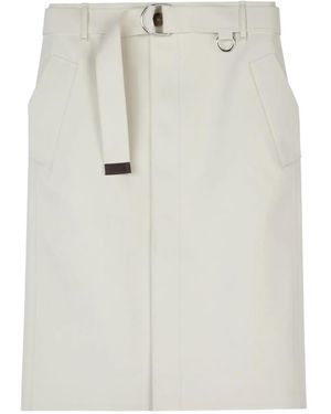 Tod's Belted Midi Skirt - White