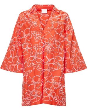 Cinq À Sept Arcia Kaftan Dress - Red