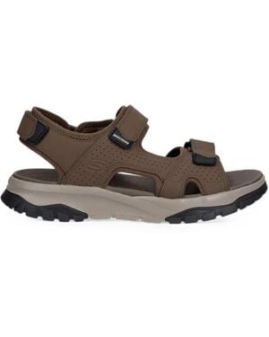 Skechers Wagner Touch-Strap Sandals - Brown