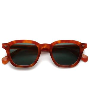 Gast Eckige Mente Sonnenbrille - Weiß