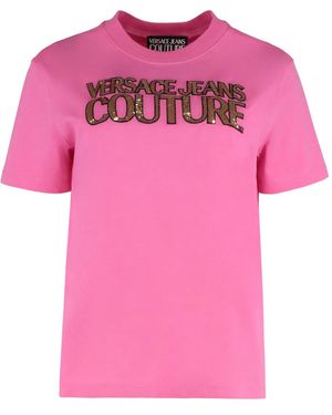 Versace Jeans Couture ロゴ Tシャツ - ピンク