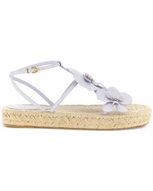 Zimmermann Orchid Espadrilles Verfraaid Met Bloemen - Wit