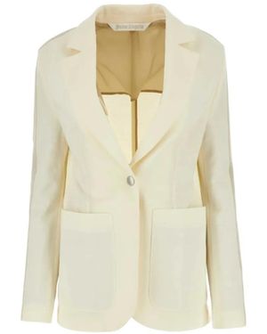 Palm Angels Side-Stripe Blazer - White