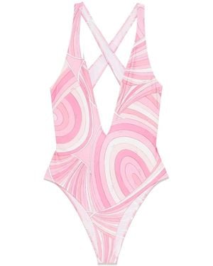 Emilio Pucci Marmo ワンピース水着 - ピンク