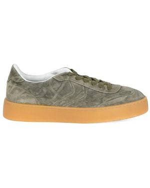 Voile Blanche Mind 02 Suede Panelled Trainers - Green