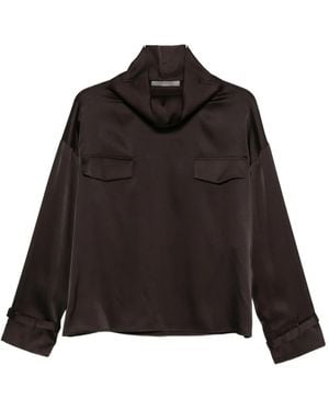 D.exterior Panelled blouse - Negro