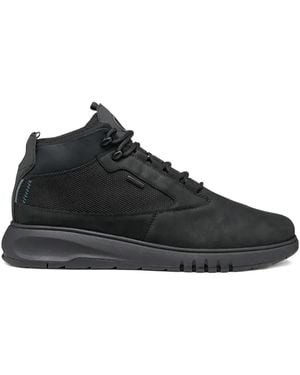 Geox Aerantis Logo-Plaque Boots - Black