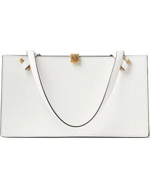 Versace Severine Leather Tote - White