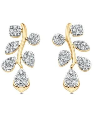 Sara Weinstock 18K Diamond Cluster Earrings - White