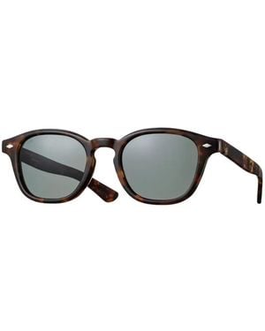 Eyevan Inc. Lunettes De Soleil À Monture Ronde Byron - Metallic