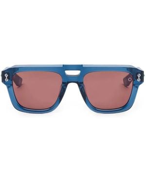 Akoni Square-Frame Sunglasses - Blue