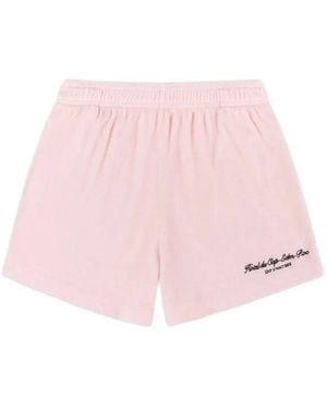 Sporty & Rich Bañadores con bolsillo bordado - Rosa