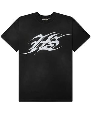HELLSTAR Logo-Print Short-Sleeve T-Shirt - Black
