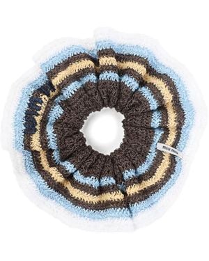 Miu Miu Striped Scrunchie - Blue