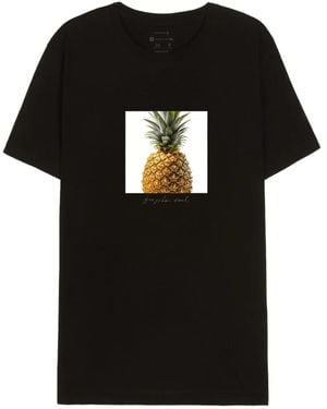 Osklen Pineapple-Print T-Shirt - Black