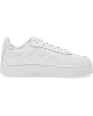 PUMA Carina Street Platform Trainers - White