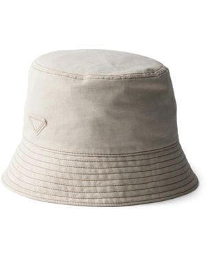 Prada Denim Bucket Hat - Grau
