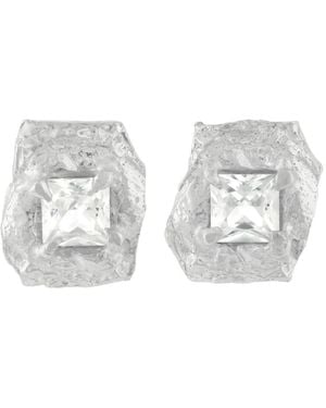 Loveness Lee Deti Saphire Sterling- Earrings - White